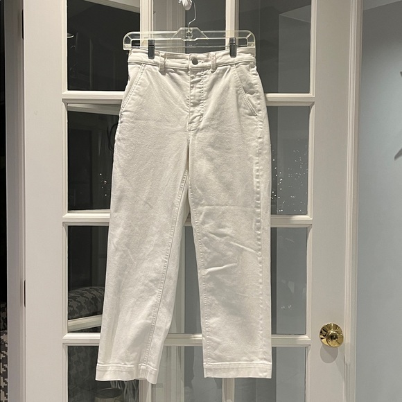 Everlane the Straight Leg Crop Jean in Bone Women’s size 4 EUC - Picture 3 of 4